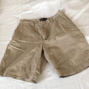 Khaki Polo Prospect Shorts.